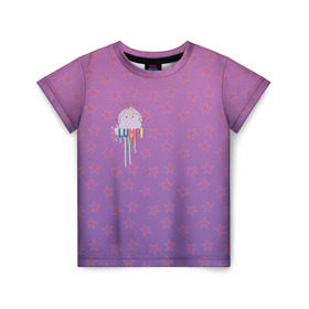 Детская футболка 3D с принтом Lumpy Space Princess в Тюмени, 100% гипоаллергенный полиэфир | прямой крой, круглый вырез горловины, длина до линии бедер, чуть спущенное плечо, ткань немного тянется | adventure time | dsgngerzen | finn | jake | lumpy space princess | princess bubblegum | vdgerir