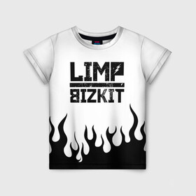 Детская футболка 3D с принтом Limp Bizkit  в Тюмени, 100% гипоаллергенный полиэфир | прямой крой, круглый вырез горловины, длина до линии бедер, чуть спущенное плечо, ткань немного тянется | bizkit | limp | limp bizkit | music | rock | бизкиты | лимп бизкит | лимпы | липкие письки | музыка | рок