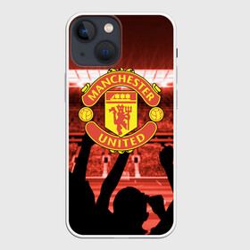 Чехол для iPhone 13 mini с принтом Manchester United в Тюмени,  |  | champions | football | manchester | manchester united | soccer | uefa | united | world cup | лига чемпионов | манчестер | манчестер юнайтед | форма | формы | футбол | юнайтед