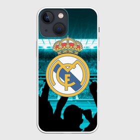 Чехол для iPhone 13 mini с принтом Real Madrid в Тюмени,  |  | champions | football | madrid | real | real madrid | soccer | spain | uefa | world cup | ла лига | лига чемпионов | мадрид | реал | реал мадрид | форма | формы | футбол