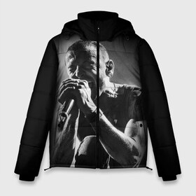 Мужская зимняя куртка 3D с принтом Chester Bennington Linkin Park в Тюмени, верх — 100% полиэстер; подкладка — 100% полиэстер; утеплитель — 100% полиэстер | длина ниже бедра, свободный силуэт Оверсайз. Есть воротник-стойка, отстегивающийся капюшон и ветрозащитная планка. 

Боковые карманы с листочкой на кнопках и внутренний карман на молнии. | Тематика изображения на принте: bennington | chester | chester bennington | linkin | linkin park | music | park | rock | бенингтон | линкин | линкин парк | музыка | парк | рок | честер | честер беннингтон