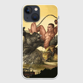 Чехол для iPhone 13 mini с принтом Aniki Fight Art в Тюмени,  |  | Тематика изображения на принте: aniki | aquarell | art | billy | billy herrington | gachi | gachimuchi | van | акварель | аники | арт | вэн | гачи | гачибасс | гачимучи