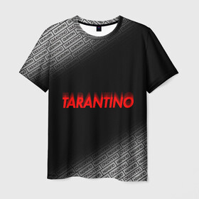 Мужская футболка 3D с принтом КВЕНТИН ТАРАНТИНО. в Тюмени, 100% полиэфир | прямой крой, круглый вырез горловины, длина до линии бедер | tarantino | квентин тарантино | однажды в голливуде | тарантино