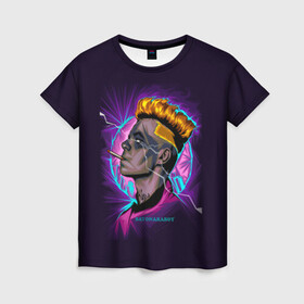 Женская футболка 3D с принтом SAYONARA BOY. в Тюмени, 100% полиэфир ( синтетическое хлопкоподобное полотно) | прямой крой, круглый вырез горловины, длина до линии бедер | aldjey | allj | rap | sayonara boy | музыка | певец | рэп | сеньора бой | хип хоп | элджей