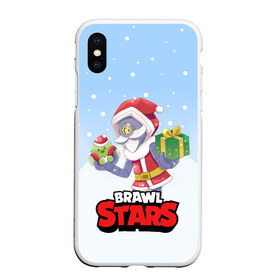 Чехол для iPhone XS Max матовый с принтом Brawl Stars Christmas Barley в Тюмени, Силикон | Область печати: задняя сторона чехла, без боковых панелей | Тематика изображения на принте: bo | brawl | brock | bull | colt | dynamike | elprimo | jessie | leon | moba | nita | shelly | stars | бо | брок | булл | джесси | динамайк | кольт | леон | нита | шелли | эльпримо