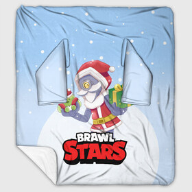 Плед с рукавами с принтом Brawl Stars Christmas Barley в Тюмени, 100% полиэстер | Закругленные углы, все края обработаны. Ткань не мнется и не растягивается. Размер 170*145 | bo | brawl | brock | bull | colt | dynamike | elprimo | jessie | leon | moba | nita | shelly | stars | бо | брок | булл | джесси | динамайк | кольт | леон | нита | шелли | эльпримо