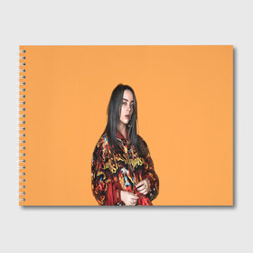 Альбом для рисования с принтом Billie eilish (+ на спине) в Тюмени, 100% бумага
 | матовая бумага, плотность 200 мг. | Тематика изображения на принте: billie | eilish | xanny | айлишь | билли