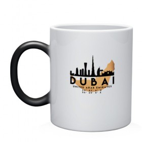 Кружка хамелеон с принтом ОАЭ (Дубаи) в Тюмени, керамика | меняет цвет при нагревании, емкость 330 мл | city | dubai | travel | город | дубаи | европа | карта | курорт | мир | оаэ | приключение | путешествие | столица | страна | тиризм | турист | флаг | эмираты