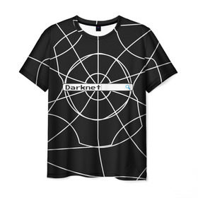 Мужская футболка 3D с принтом Darknet в Тюмени, 100% полиэфир | прямой крой, круглый вырез горловины, длина до линии бедер | Тематика изображения на принте: darknet | internet | memes | даркнет | интернет | мемы