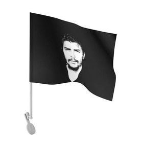 Флаг для автомобиля с принтом Че Гевара в Тюмени, 100% полиэстер | Размер: 30*21 см | che | cuba | guevara | revolution | бунтарь | коммунизм | куба | революция | свобода | советский | союз | ссср | че гевара