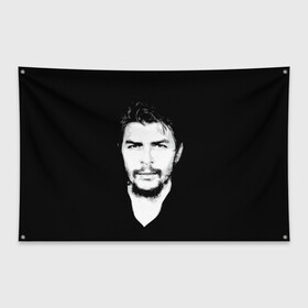 Флаг-баннер с принтом Че Гевара в Тюмени, 100% полиэстер | размер 67 х 109 см, плотность ткани — 95 г/м2; по краям флага есть четыре люверса для крепления | che | cuba | guevara | revolution | бунтарь | коммунизм | куба | революция | свобода | советский | союз | ссср | че гевара