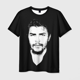Мужская футболка 3D с принтом Че Гевара в Тюмени, 100% полиэфир | прямой крой, круглый вырез горловины, длина до линии бедер | che | cuba | guevara | revolution | бунтарь | коммунизм | куба | революция | свобода | советский | союз | ссср | че гевара