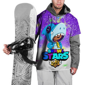 Накидка на куртку 3D с принтом BRAWL STARS x New Year в Тюмени, 100% полиэстер |  | brawl | brawlstars | leon | stars | бравл | бравлстарс | леон | старс