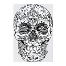 Магнитный плакат 2Х3 с принтом Узор в Тюмени, Полимерный материал с магнитным слоем | 6 деталей размером 9*9 см | grin | jaw | orbits | skull | глазницы | зубы | оскал | узор | череп