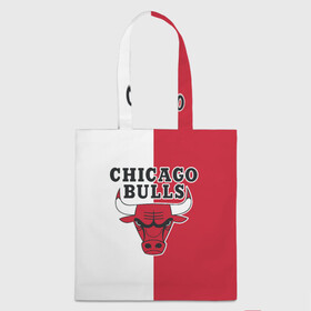 Шоппер 3D с принтом CHICAGO BULLS в Тюмени, 100% полиэстер | Плотность: 200 г/м2; Размер: 34×35 см; Высота лямок: 30 см | bulls | chicago | chicago bulls | nba | red bulls | usa | америка | быки | нба | сша | чикаго буллс