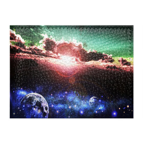 Обложка для студенческого билета с принтом ЗАКАТ НОЧНОЙ в Тюмени, натуральная кожа | Размер: 11*8 см; Печать на всей внешней стороне | Тематика изображения на принте: galaxy | nasa | nebula | space | star | абстракция | вселенная | галактика | звезда | звезды | космический | наса | планеты