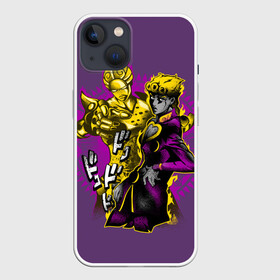 Чехол для iPhone 13 с принтом Джорно Джованна и Голд в Тюмени,  |  | aureo | battle tendency | blood | crusaders | dio | giorno | giovanna | golden | jjba | jojo memes | jojos | jotaro | manga | phantom | stardust | vento aureo | wind | джо джо | манга