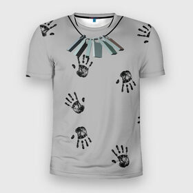 Мужская футболка 3D спортивная с принтом Death stranding в Тюмени, 100% полиэстер с улучшенными характеристиками | приталенный силуэт, круглая горловина, широкие плечи, сужается к линии бедра | death stranding | ps4 | жетоны | игры | киберспорт | кодзима | развлечения
