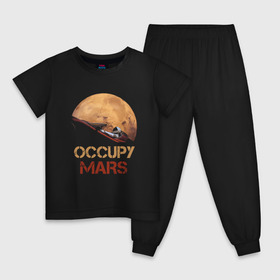 Детская пижама хлопок с принтом Захватить Марс в Тюмени, 100% хлопок |  брюки и футболка прямого кроя, без карманов, на брюках мягкая резинка на поясе и по низу штанин
 | earth | mars | moon | nasa | red | space | астронавт | гагарин | земля | инопланетянин | комета | космонавт | космос | красный | луна | марс | марсианин | мереорит | наса | нло | планета | пришелец | ракета | солнце