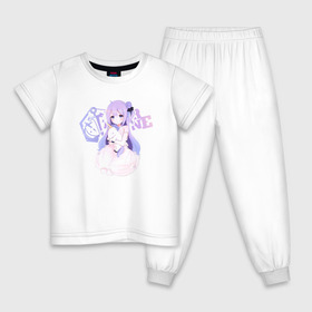 Детская пижама хлопок с принтом Azur Lane в Тюмени, 100% хлопок |  брюки и футболка прямого кроя, без карманов, на брюках мягкая резинка на поясе и по низу штанин
 | anime | azur lane | girl | аниме | девушка | лазурный путь