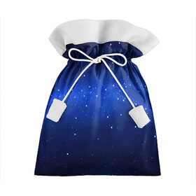 Подарочный 3D мешок с принтом BLUE STARRY SKY. в Тюмени, 100% полиэстер | Размер: 29*39 см | Тематика изображения на принте: 2020 | blue | color | pantone | звезды | классический синий | космос | мода | небо | пантоне | синий | синий цвет