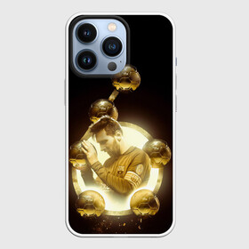 Чехол для iPhone 13 Pro с принтом Месси шестикратный в Тюмени,  |  | argentina | barcelona | football | golden ball | leo | lionel messi | аргентина | барселона | золотой мяч | лео | лионель месси | футбол