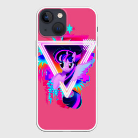 Чехол для iPhone 13 mini с принтом My little pony в Тюмени,  |  | applejack | little | magic | mlp | my | pinkie pie | pony | rainbow dash | rarity | twilight | дракон | дружба | единорог | искорка | пони | селестия | спайк | сумеречная | это чудо