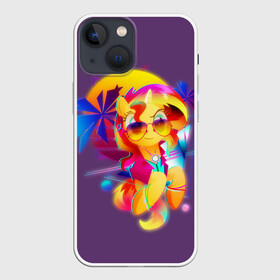 Чехол для iPhone 13 mini с принтом My little pony в Тюмени,  |  | applejack | little | magic | mlp | my | pinkie pie | pony | rainbow dash | rarity | twilight | дракон | дружба | единорог | искорка | пони | селестия | спайк | сумеречная | это чудо