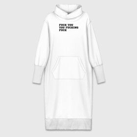 Платье удлиненное хлопок с принтом FUCK YOU SHAMELESS в Тюмени,  |  | Тематика изображения на принте: gallagher | shameless | бестыжие | галагер