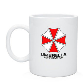 Кружка с принтом UMBRELLA CORP в Тюмени, керамика | объем — 330 мл, диаметр — 80 мм. Принт наносится на бока кружки, можно сделать два разных изображения | ada wong | biohazard | leon | nemesis | project resistance | raccoon city | re | re3 | resident evil | resident evil 3 | rpd | stars | umbrella | ада вонг | амбрелла | немезис | ужасы