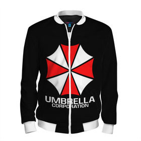 Мужской бомбер 3D с принтом UMBRELLA CORP | АМБРЕЛЛА КОРП в Тюмени, 100% полиэстер | застегивается на молнию, по бокам два кармана без застежек, по низу бомбера и на воротнике - эластичная резинка | Тематика изображения на принте: ada wong | biohazard | leon | nemesis | project resistance | raccoon city | re | re3 | resident evil | resident evil 3 | rpd | stars | umbrella | ада вонг | амбрелла | немезис | ужасы