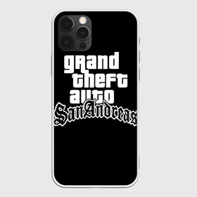 Чехол для iPhone 12 Pro с принтом GTA San Andreas в Тюмени, силикон | область печати: задняя сторона чехла, без боковых панелей | gta | sa | sanandreas | футболка | чёрный