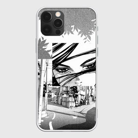 Чехол для iPhone 12 Pro Max с принтом sad manga в Тюмени, Силикон |  | anime | manga | sad | tokyo | аниме | взгляд | глаза | грусть | девушка | дерево | дорога | листья | манга | одиночество | токио | улица | ч б | черно белые | япония