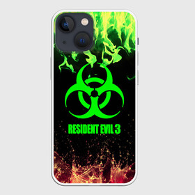 Чехол для iPhone 13 mini с принтом RESIDENT EVIL 3 в Тюмени,  |  | Тематика изображения на принте: biohazard | biohazard 7 | crocodile | fang | game | hand | monster | new umbrella | resident evil | resident evil 7 | umbrella | umbrella corp | umbrella corporation | zombie | обител