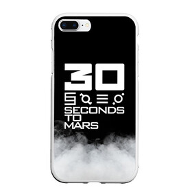 Чехол для iPhone 7Plus/8 Plus матовый с принтом 30 Seconds To Mars в Тюмени, Силикон | Область печати: задняя сторона чехла, без боковых панелей | 30 seconds to mars | ac dc | jared leto | music | rock | thirty seconds to mars | джаред лето | музыка | рок