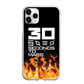 Чехол для iPhone 11 Pro Max матовый с принтом 30 Seconds To Mars в Тюмени, Силикон |  | 30 seconds to mars | ac dc | jared leto | music | rock | thirty seconds to mars | джаред лето | музыка | рок