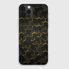 Чехол для iPhone 12 Pro Max с принтом OCTAGON желтый в Тюмени, Силикон |  | Тематика изображения на принте: neon octagon | octagon | желтые соты | желтые соты в неоне | неон | неоновые соты | шестиугольники