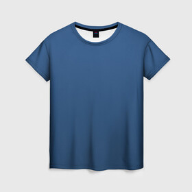 Женская футболка 3D с принтом 19-4052 Classic Blue в Тюмени, 100% полиэфир ( синтетическое хлопкоподобное полотно) | прямой крой, круглый вырез горловины, длина до линии бедер | 9 4052 | без дизайна | без принта | без узора | главный цвет 2020 года | код цвета | нг | новый год | праздник | про | рождество | синий | синяя одежда | цвет нового года