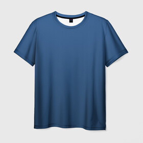 Мужская футболка 3D с принтом 19-4052 Classic Blue в Тюмени, 100% полиэфир | прямой крой, круглый вырез горловины, длина до линии бедер | 9 4052 | без дизайна | без принта | без узора | главный цвет 2020 года | код цвета | нг | новый год | праздник | про | рождество | синий | синяя одежда | цвет нового года