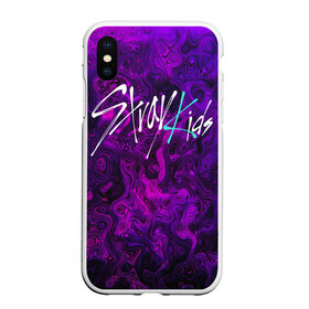 Чехол для iPhone XS Max матовый с принтом Stray Kids в Тюмени, Силикон | Область печати: задняя сторона чехла, без боковых панелей | k pop | stray kids | стрей кидс | стрэй кидс