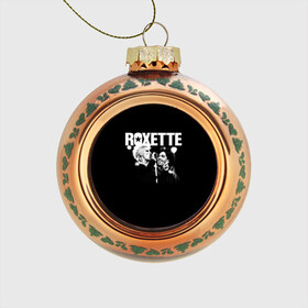 Стеклянный ёлочный шар с принтом Roxette в Тюмени, Стекло | Диаметр: 80 мм | pop | rock | roxette | мари фредрикссон | пер гессле | поп | поп рок. евро поп | рок | роксет | роксэт
