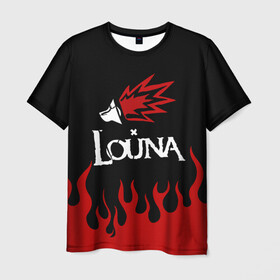 Мужская футболка 3D с принтом Louna в Тюмени, 100% полиэфир | прямой крой, круглый вырез горловины, длина до линии бедер | louna | music | rock | геворкян | лу | луна | лусине | лусинэ | лусинэ геворкян | музыка | панк рок | рок | хард рок