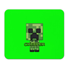 Коврик для мышки прямоугольный с принтом MINECRAFT CREEPER в Тюмени, натуральный каучук | размер 230 х 185 мм; запечатка лицевой стороны | game | minecraft | блоки | игра | квадраты | компьютерная игра | крипер | майнкрафт