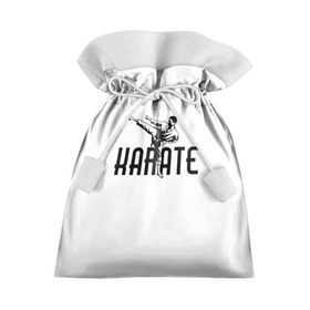 Подарочный 3D мешок с принтом KARATE в Тюмени, 100% полиэстер | Размер: 29*39 см | Тематика изображения на принте: sport | единоборство | каратэ | кимоно | лого | спорт | удар | человек