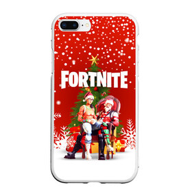 Чехол для iPhone 7Plus/8 Plus матовый с принтом FORTNITE НОВОГОДНИЙ в Тюмени, Силикон | Область печати: задняя сторона чехла, без боковых панелей | 2020 | christmas | fortnite | fortnite 2 | fortnite x | marshmello | new year | ninja | santa | маршмелло | ниндзя | новогодний | новый год | санта | фортнайт | фортнайт 2 | фортнайт глава 2