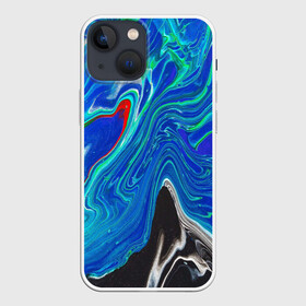 Чехол для iPhone 13 mini с принтом КИСЛОТНЫЙ АКРИЛ в Тюмени,  |  | abstraction | cosmos | kosmos | neon | trend | абстракция | акрил | акриловые | кислотный | космос | краски