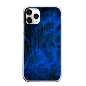 Чехол для iPhone 11 Pro Max матовый с принтом BLUE GLOSS в Тюмени, Силикон |  | Тематика изображения на принте: abstraction | blue | cosmos | gloss | kosmos | neon | trend | абстракция | акрил | акриловые | блеск | кислотный | космос | краски | синий