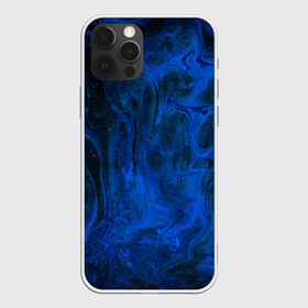 Чехол для iPhone 12 Pro Max с принтом BLUE GLOSS в Тюмени, Силикон |  | Тематика изображения на принте: abstraction | blue | cosmos | gloss | kosmos | neon | trend | абстракция | акрил | акриловые | блеск | кислотный | космос | краски | синий