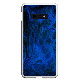 Чехол для Samsung S10E с принтом BLUE GLOSS в Тюмени, Силикон | Область печати: задняя сторона чехла, без боковых панелей | abstraction | blue | cosmos | gloss | kosmos | neon | trend | абстракция | акрил | акриловые | блеск | кислотный | космос | краски | синий