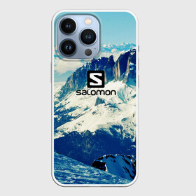 Чехол для iPhone 13 Pro с принтом SALOMON в Тюмени,  |  | salomon | горы | снег | спорт
